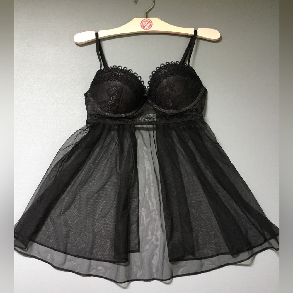 Victoria’s Secret Sheer Lace Babydoll Nighty lingerie